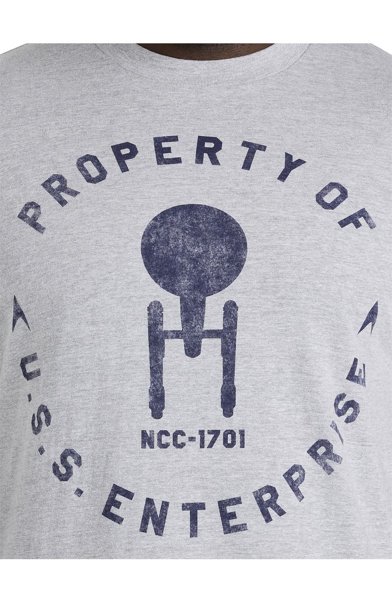 True Nation by DXL Big & Tall Star Trek Property OF USS Graphic Tee, Alternate, color, 