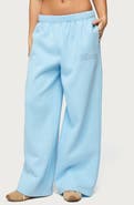 EDIKTED Pastel Wide Leg Sweatpants