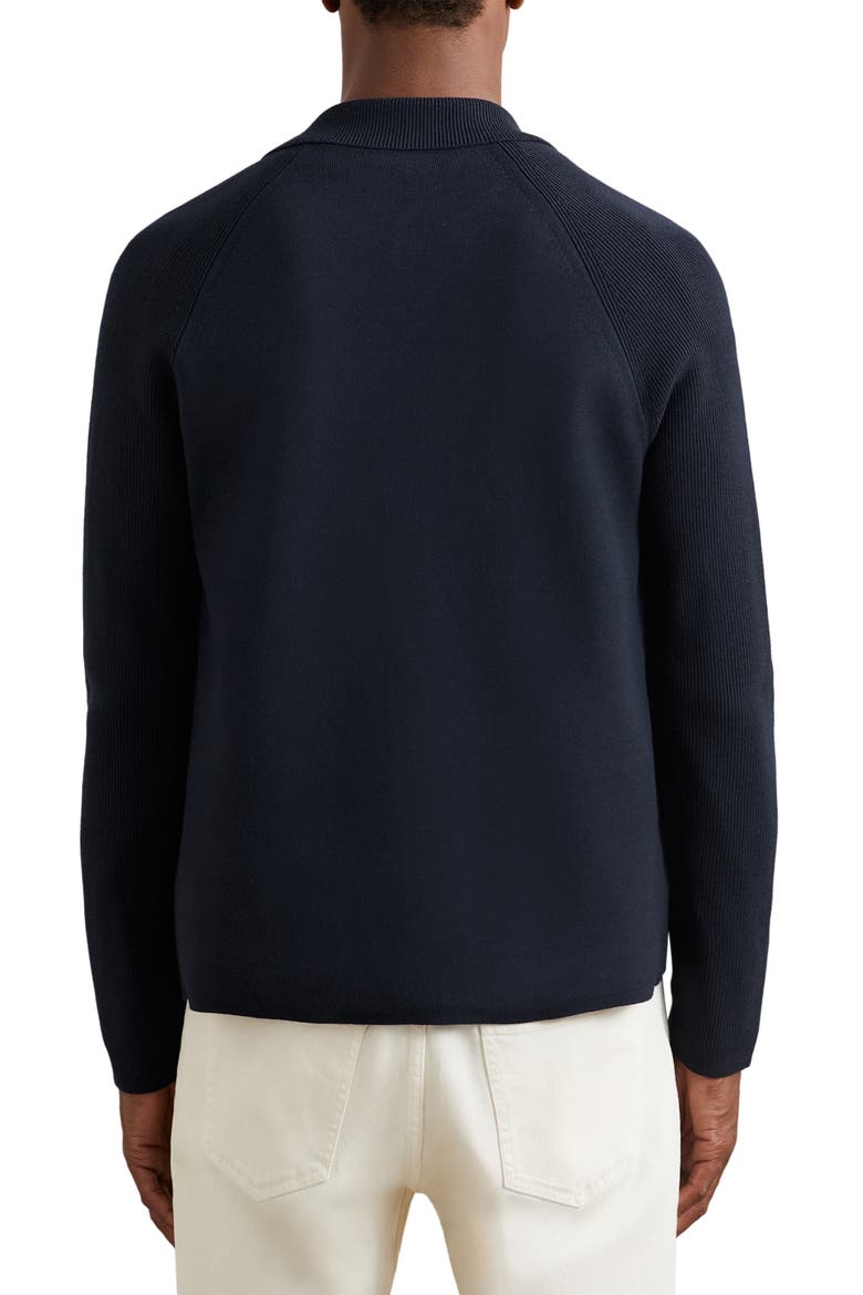 Fitzgerald Collared Cardigan, Alternate, color, NAVY BLUE