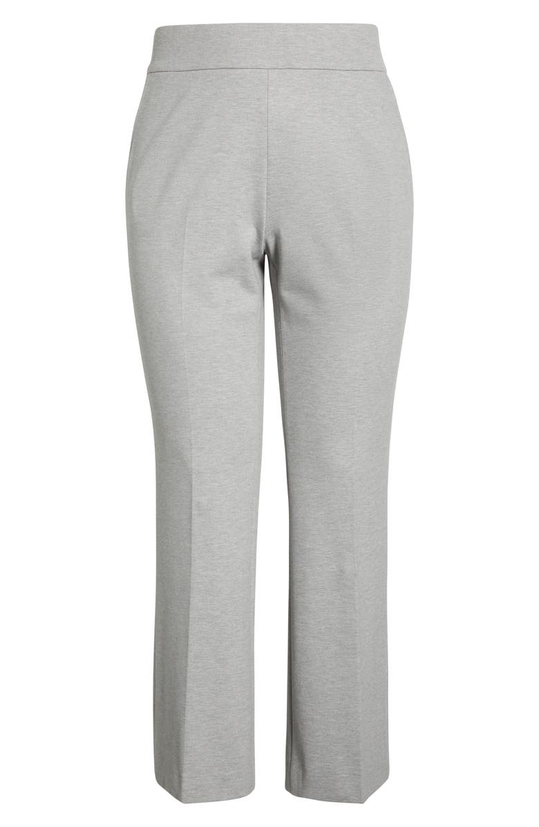 Anne Klein High Waist Bootcut Pull-On Pants, Alternate, color, Light Heather Grey