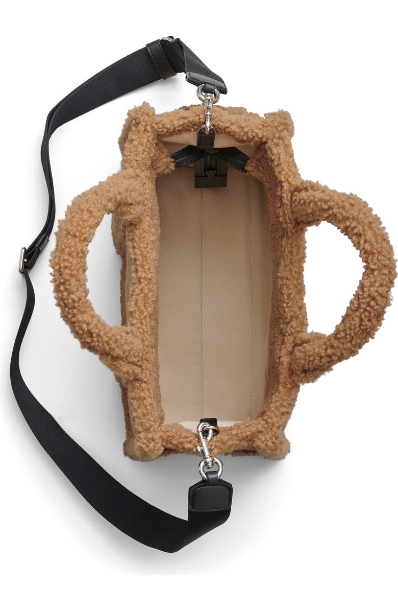 Marc Jacobs The Teddy Medium Faux Fur Tote Bag, Alternate, color, Camel