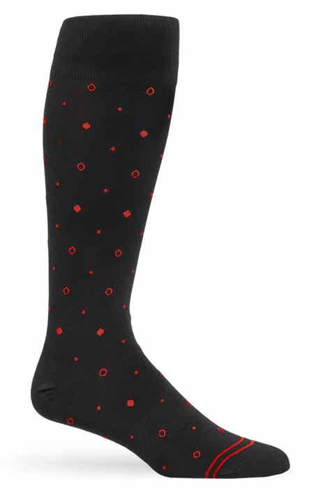 Mixed Dot Mid-Calf Premium Novelty Dress Socks