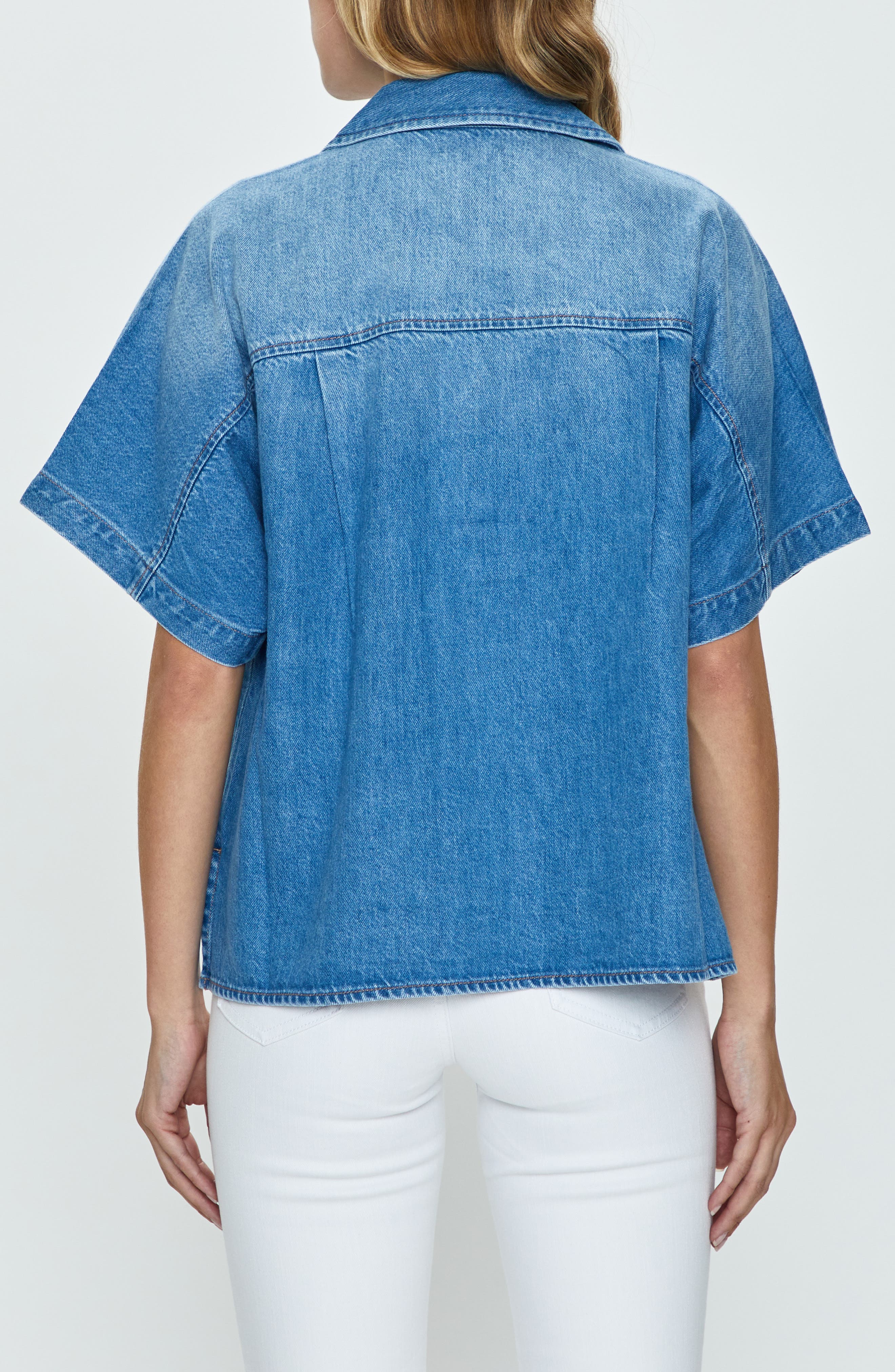 Della Denim Snap-Up Shirt - image 2