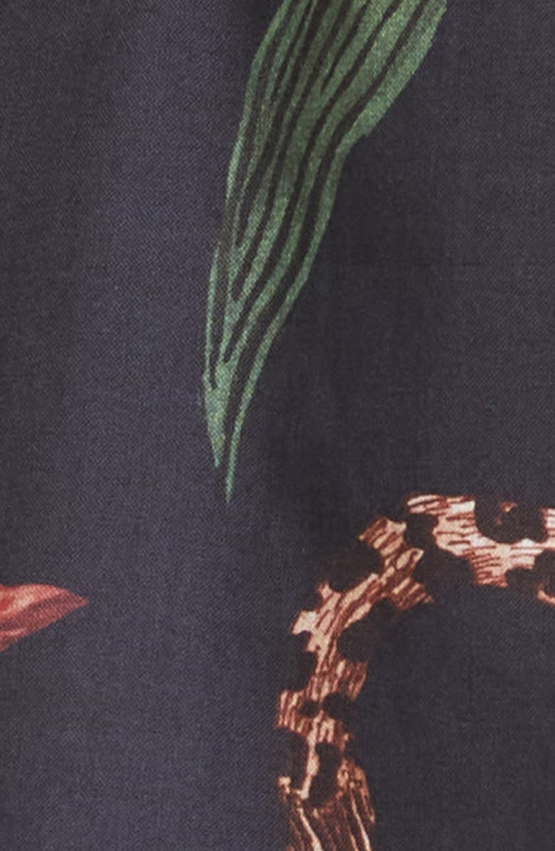 Desmond & Dempsey Cheetah Floral Cotton Cami Pajamas, Alternate, color, 