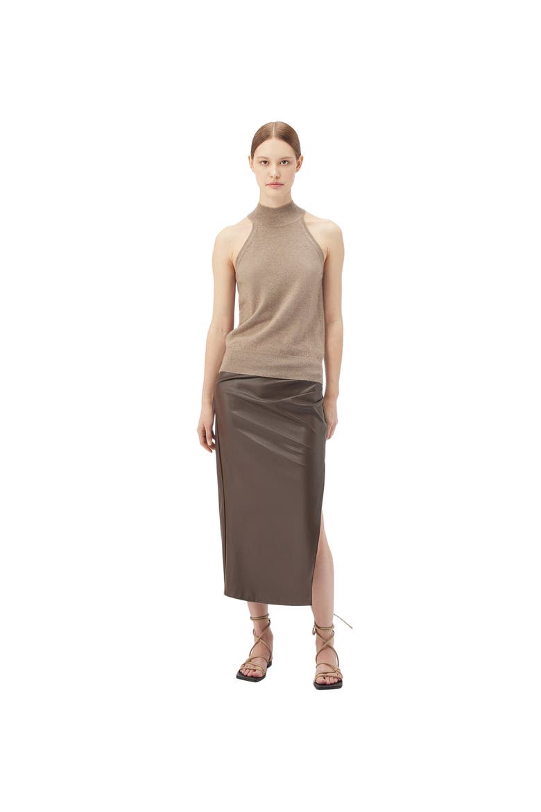 Cashmere Turtleneck Top, Alternate, color, taupe