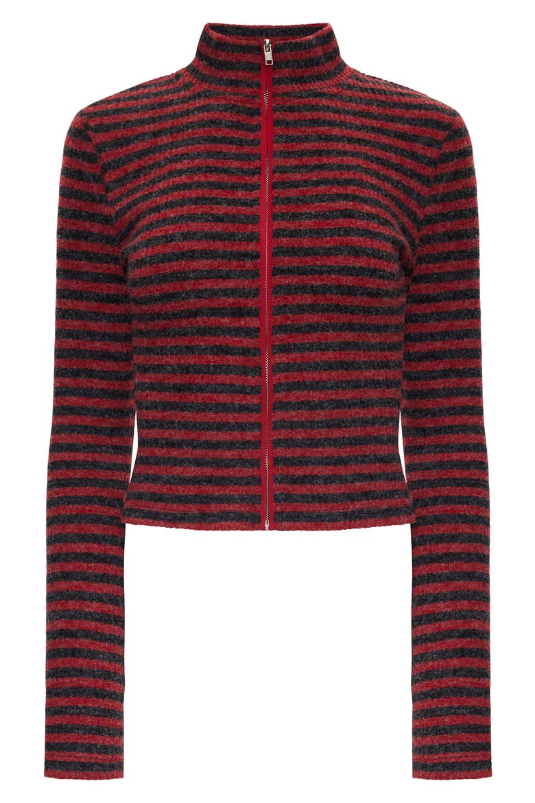 Apex Knit Jacket, Alternate, color, CRIMSON STRIPE