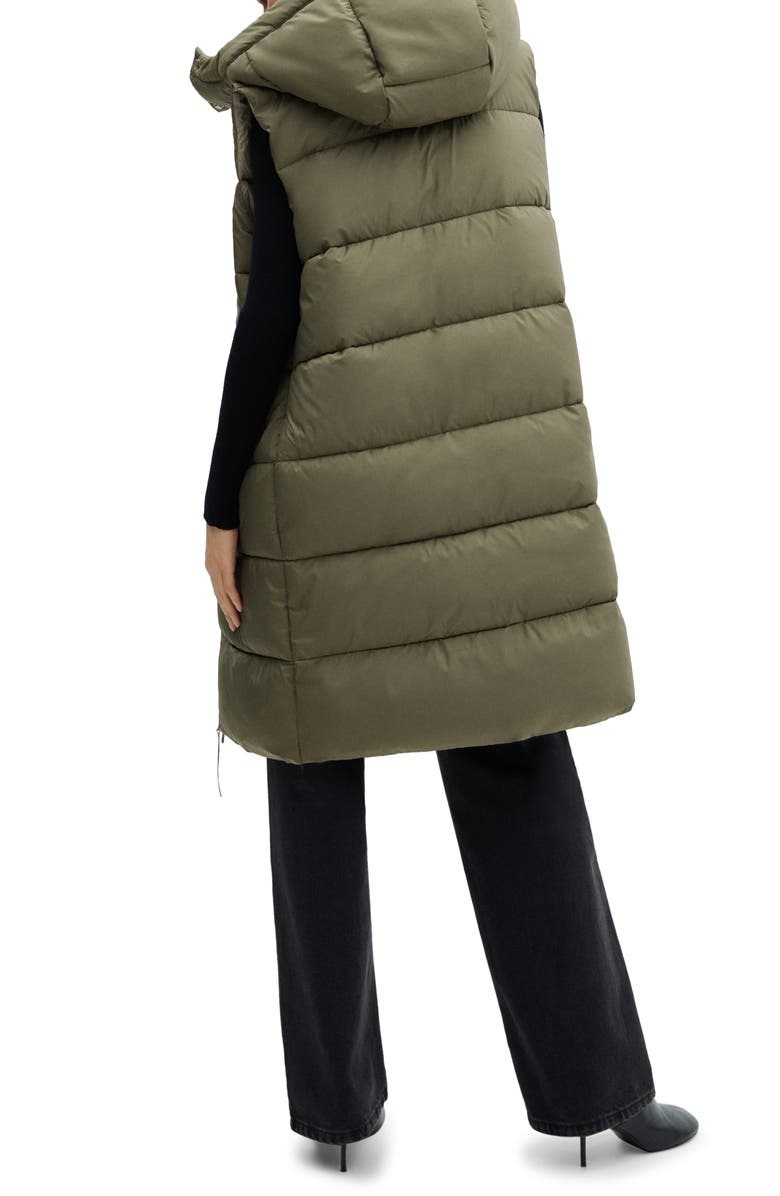 MANGO Quilted Puffer Vest with Detachable Hood, Alternate, color, 