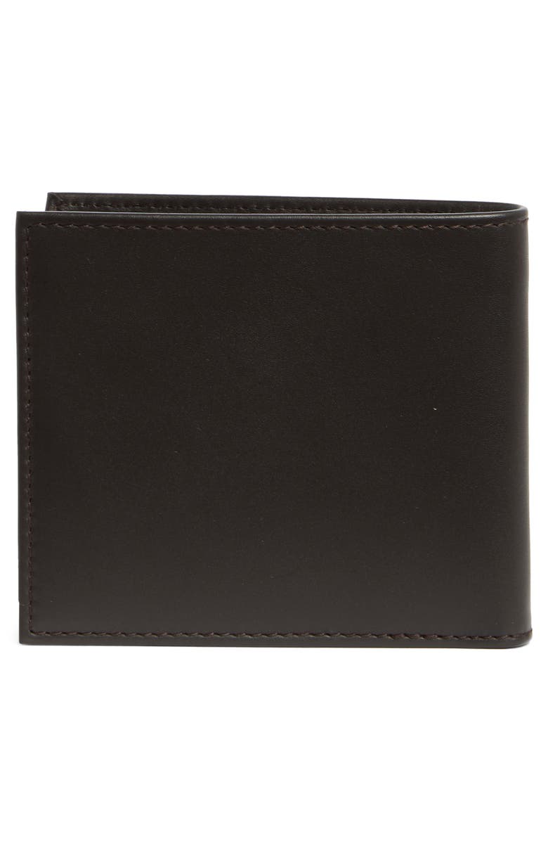 BOSS Randy Leather Bifold Wallet, Alternate, color, Dark Brown