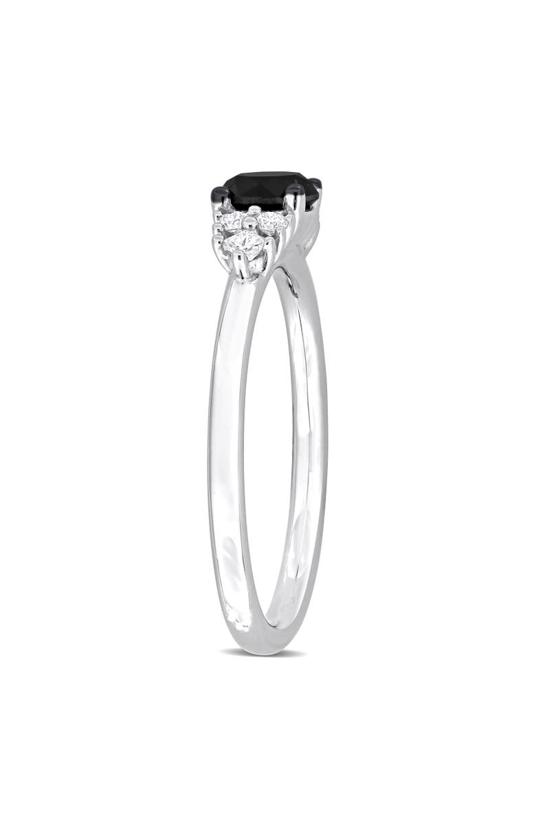 Julianna B. Black & White Diamond Seven-Stone Ring 14k, Alternate, color, 14K White Gold