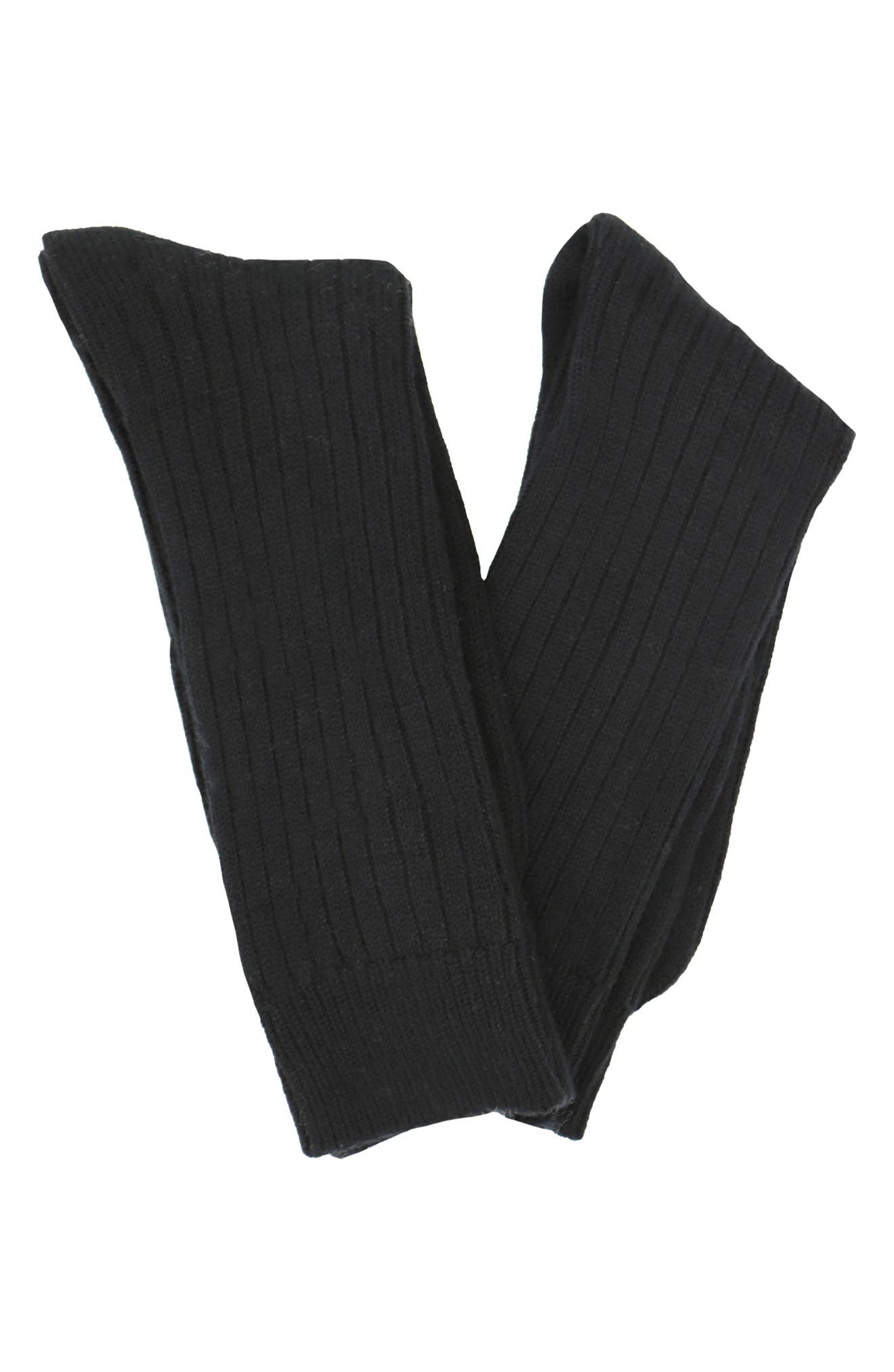 Lorenzo Uomo Ribbed Cashmere Blend Knit Dress Socks - Pack of 2