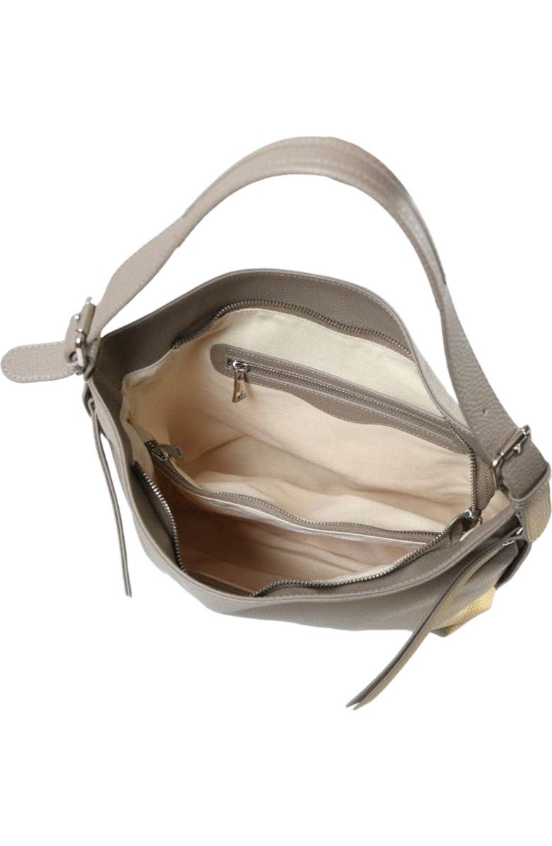 Forever & Always Shoes Vittoria Leather Shoulder Bag, Alternate, color, Beige Leather