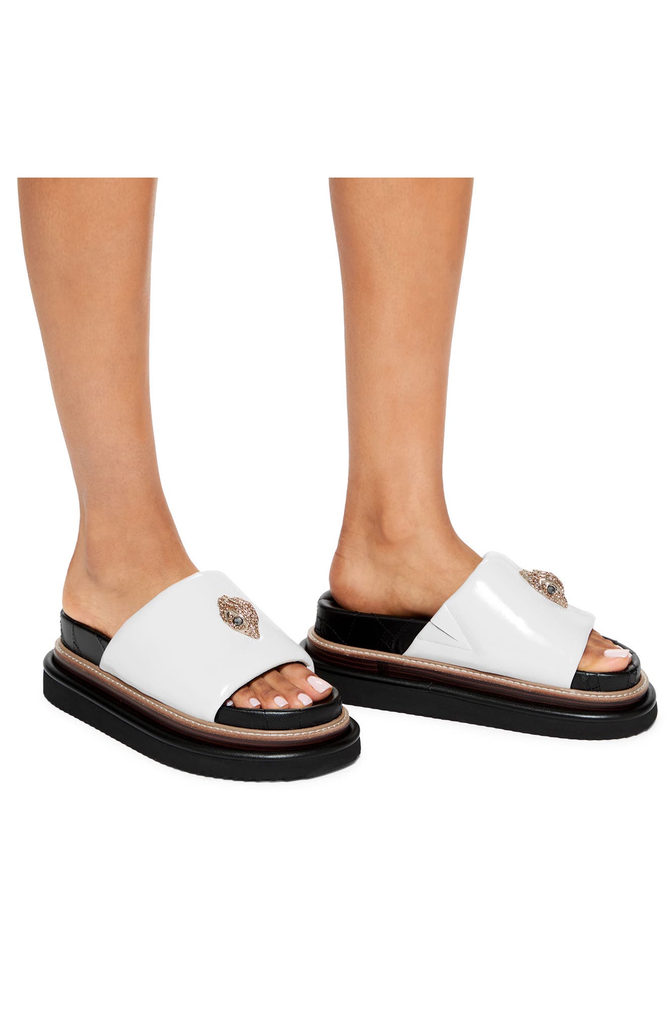 Kurt Geiger London Orson Puff Platform Slide Sandal, Main, color, 