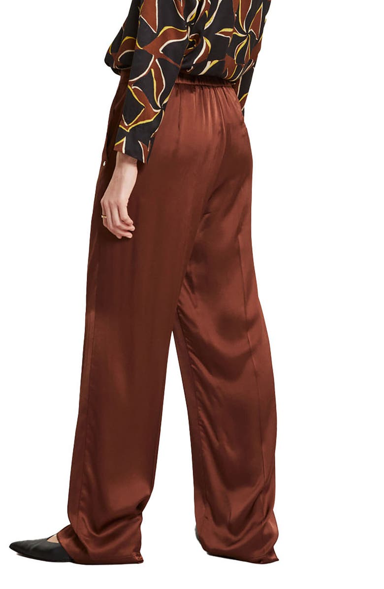 ottod'Ame Palazzo Trousers In Viscose, Alternate, color, Brown