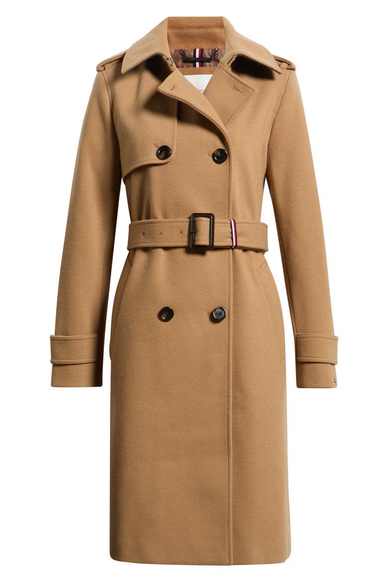 Belted Trench Coat, Alternate, color, CAMEL TWILL