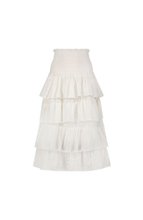 Karmin Womens Ruffle Skirt