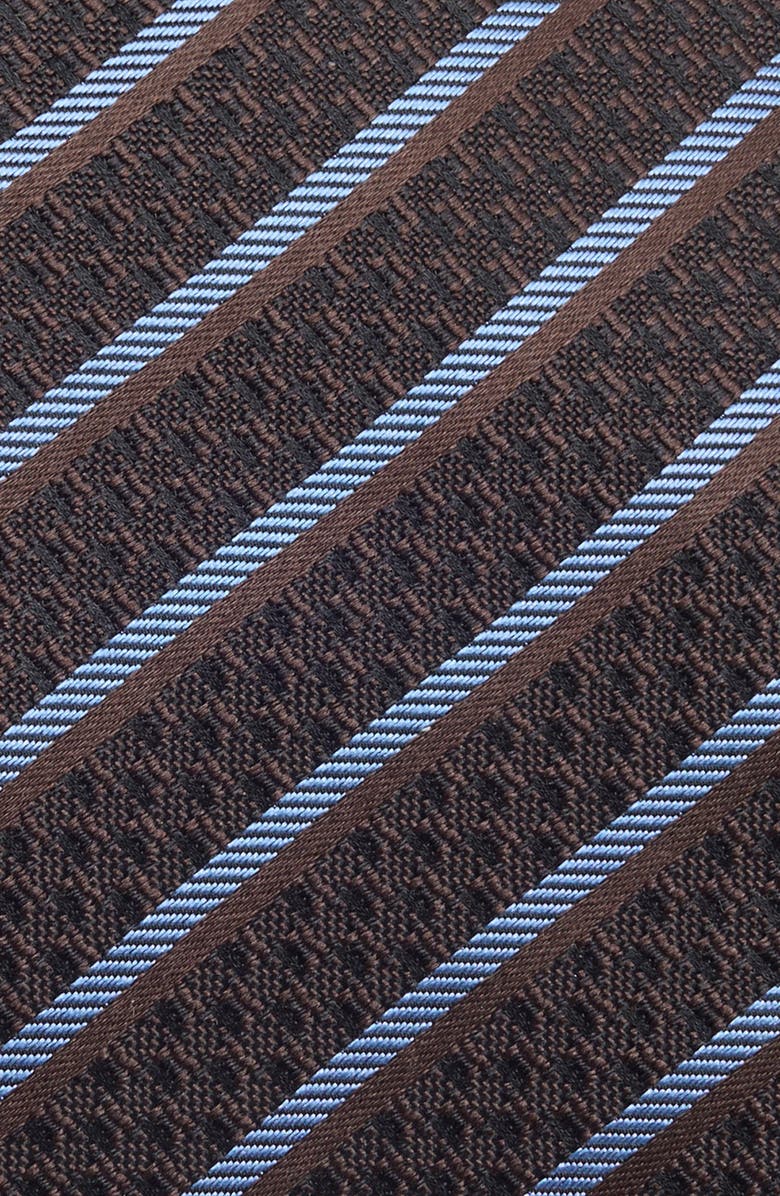 ZEGNA TIES Stripe Silk Tie, Alternate, color, Navy Stripe
