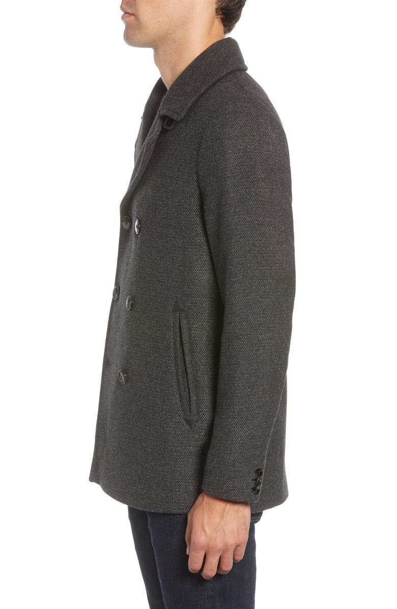 Ted Baker London Westun Double Breasted Peacoat, Alternate, color, 
