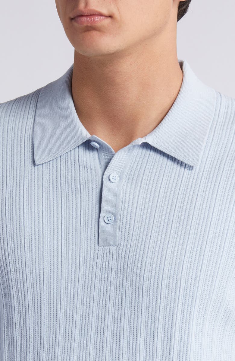 Wax London Naples Cotton Blend Knit Polo, Alternate, color, Blue