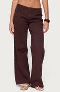 EDIKTED Roman Slouchy Low Rise Wide Leg Jeans