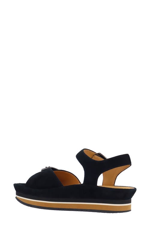 L'amour Des Pieds Vardant Platform Sandal In Black