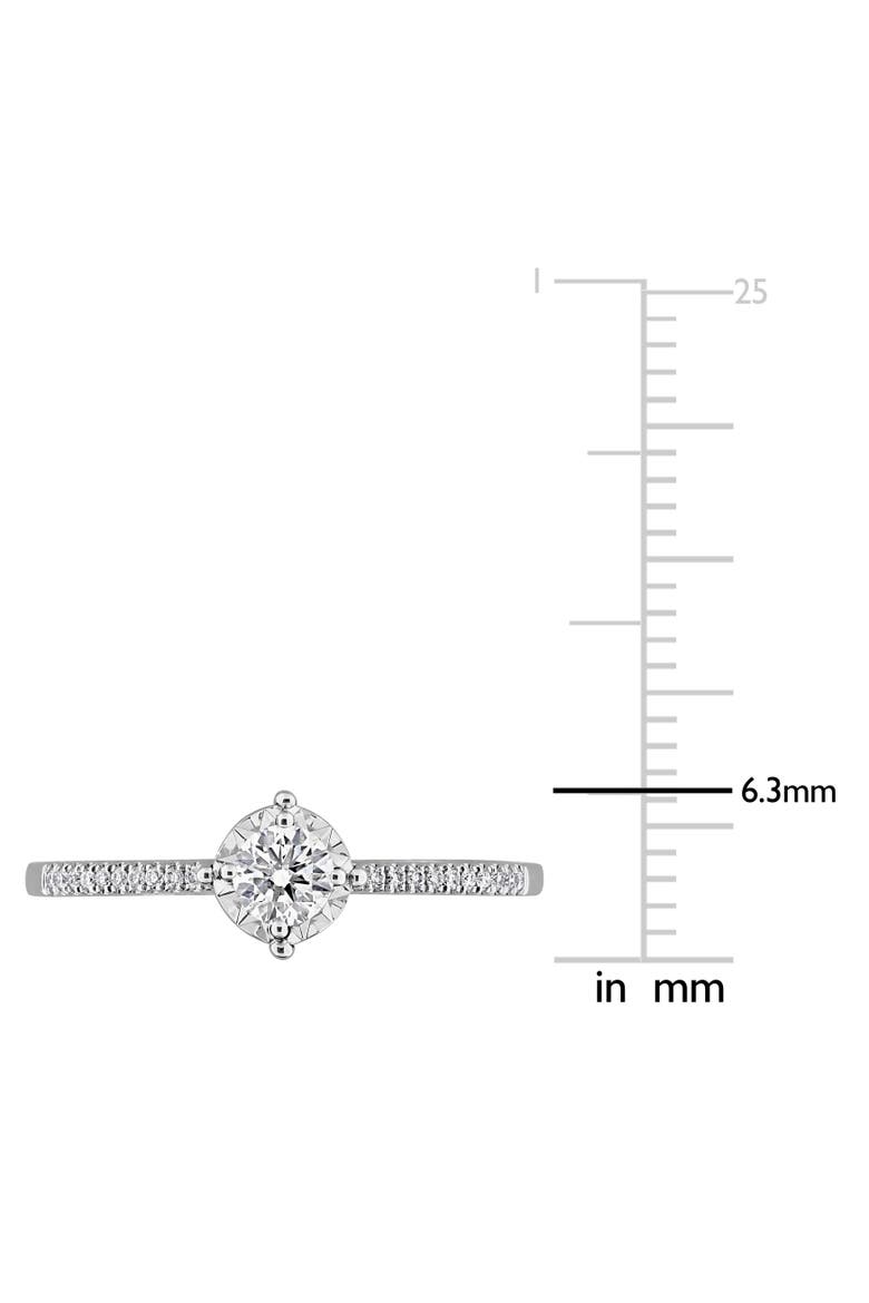 Lab-Grown Diamond Ring in 14k White Gold, Alternate, color, White Gold