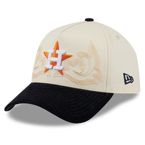 Men's New Era Stone Houston Astros Western Stitch 9FORTY A-Frame Adjustable Hat