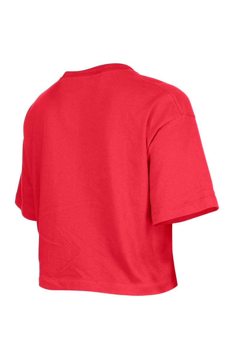 New Era Women's New Era Red Chicago Bulls Cropped T-Shirt, Alternate, color,