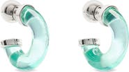 Kate Spade New York glow up resin huggie hoop earrings