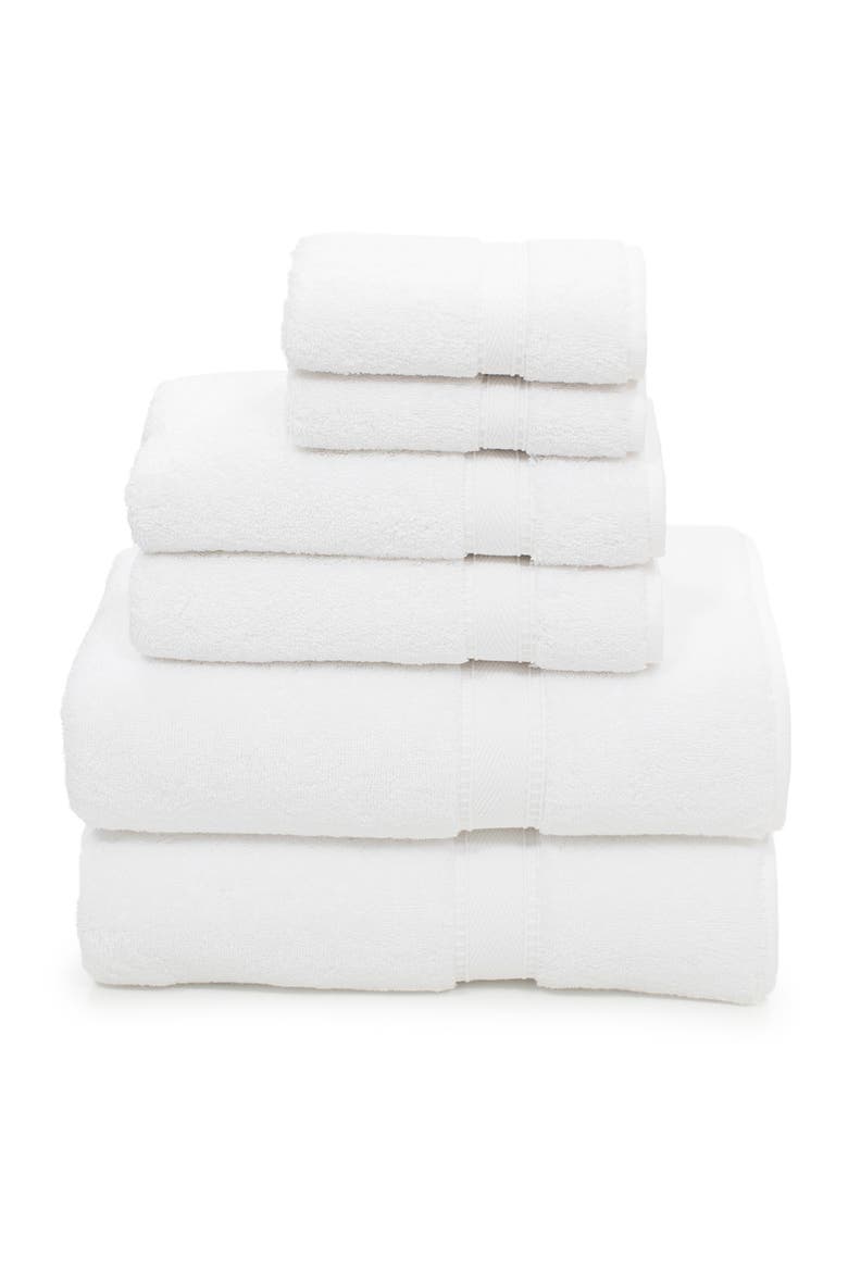 Sinemis Terry 6-Piece Towel Set - White, Alternate, color, WHITE