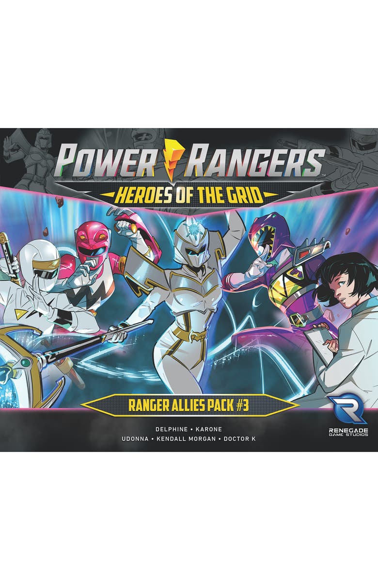 Renegade Game Studios Power Rangers Heroes Of The Grid Ranger Allies Pack #3 Expansion, Alternate, color, Multicolored