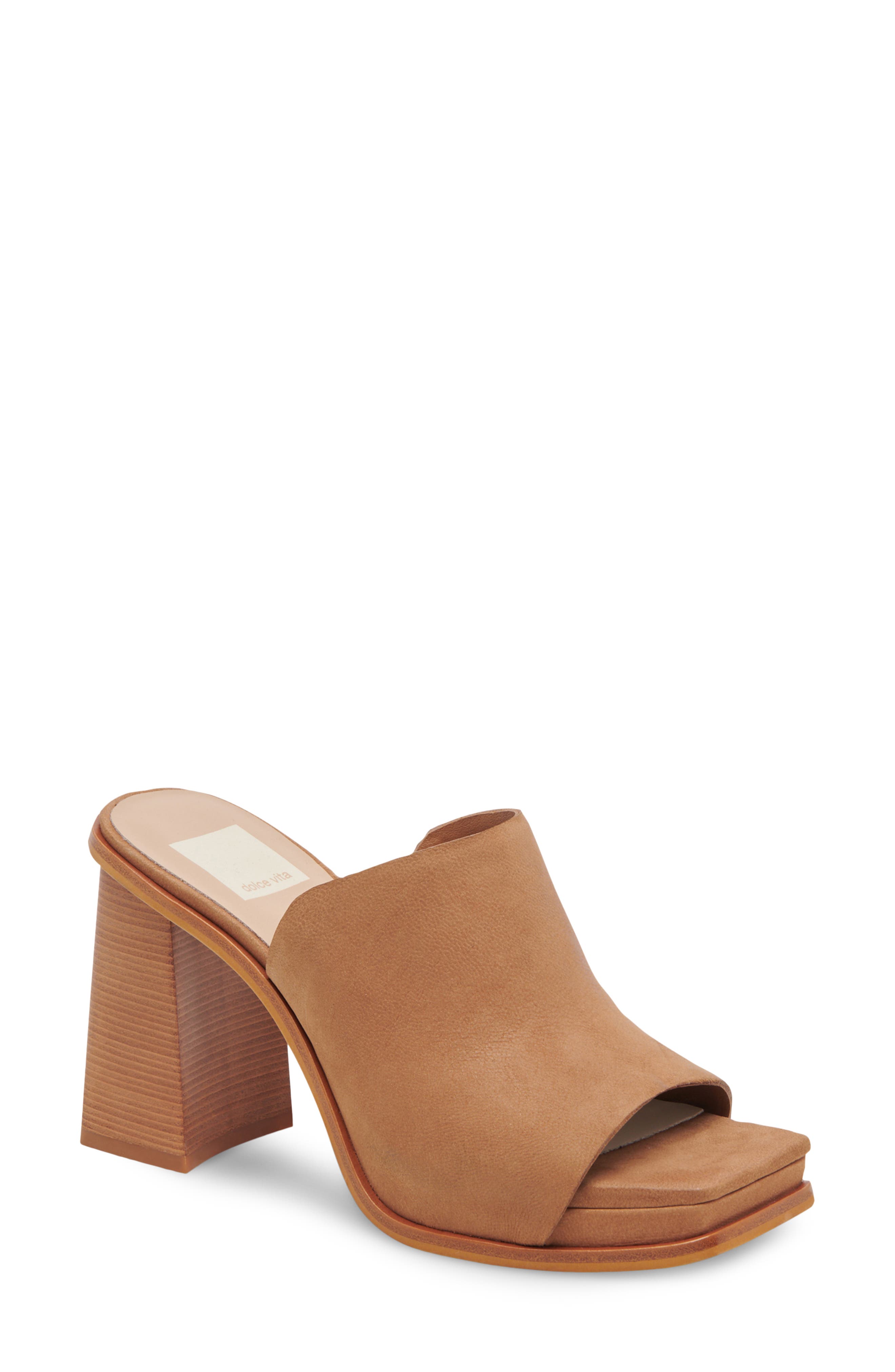 Anise Slide Sandal, Main, color, WHISKEY NUBUCK