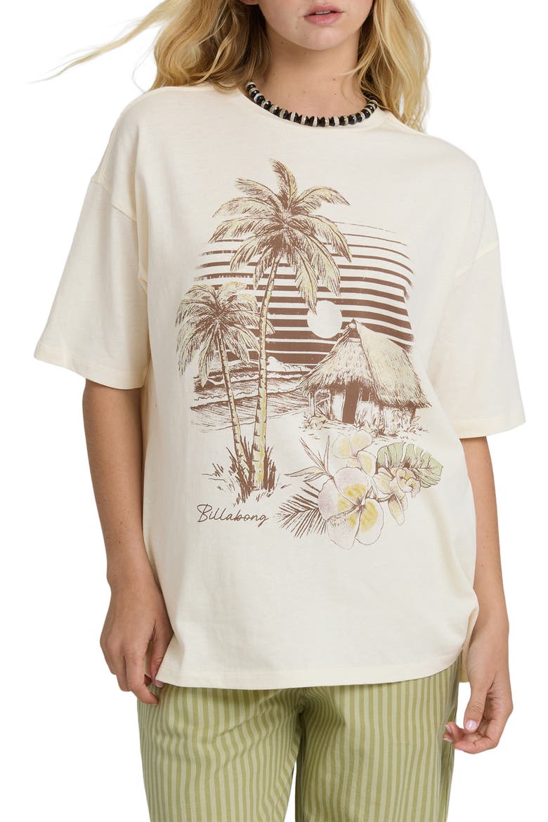 Will Find Me Here Oversize Cotton Graphic T-Shirt, Main, color, WHITE CAP