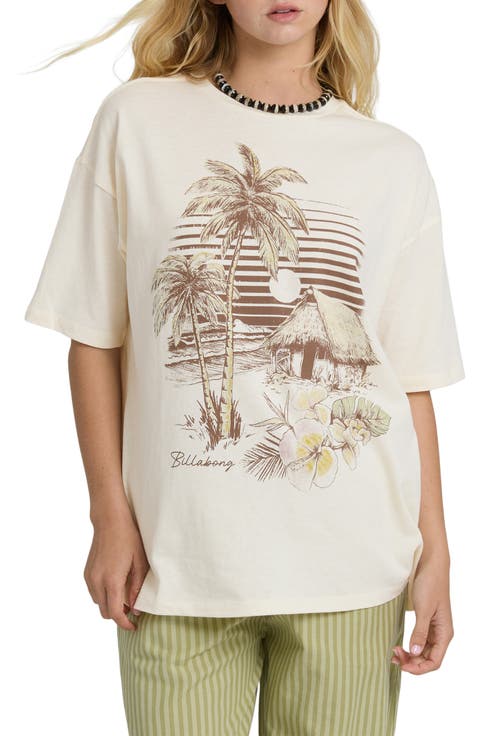 Will Find Me Here Oversize Cotton Graphic T-Shirt