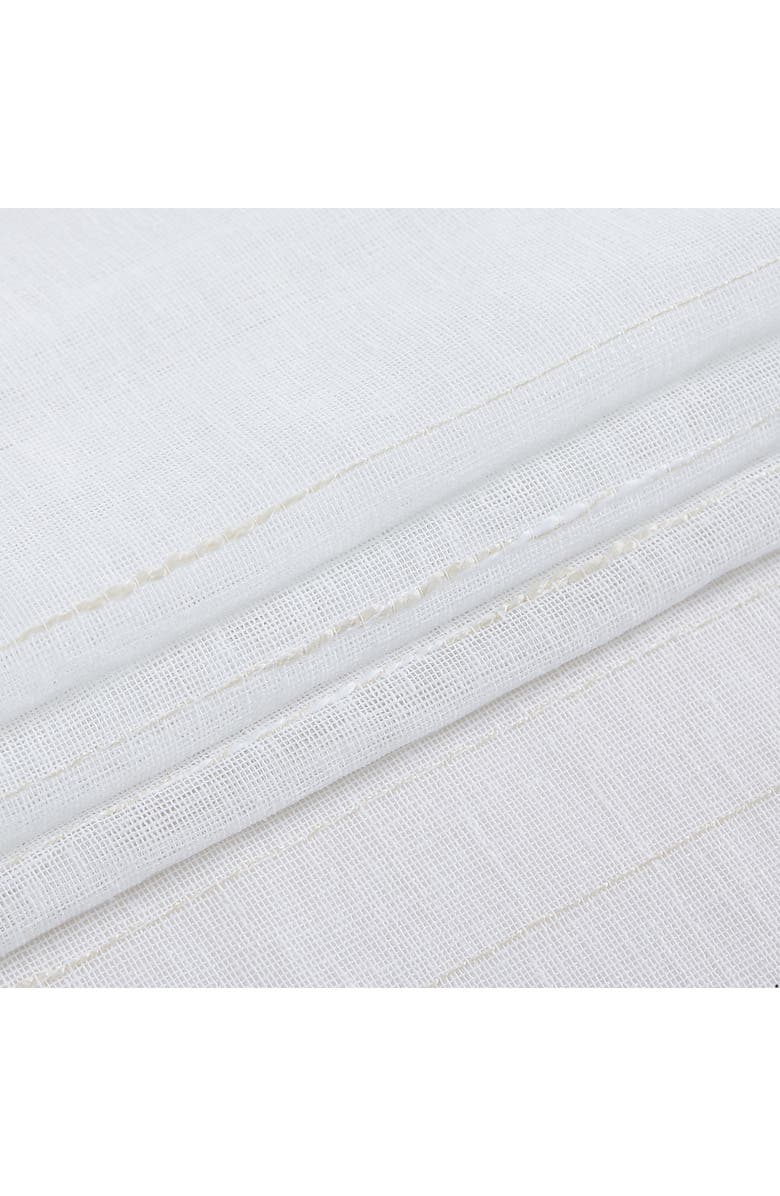 DAINTY HOME Lisa Textured Stripe Shower Curtain, Alternate, color, Linen