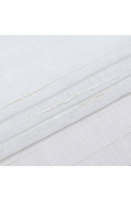 Dainty Home Lisa Textured Stripe Shower Curtain In White