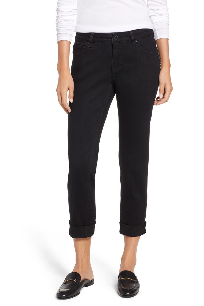 Jeans Carter Girlfriend Jeans, Main, color, BLACK