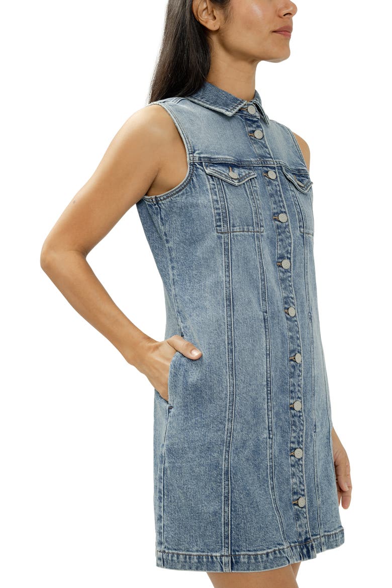 '90s Denim Minidress, Alternate, color, SIRENA