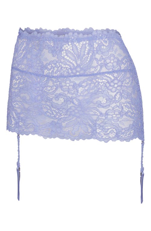 Savage X Fenty Romantic Corded Lace Garter Skirt In Purple Prism