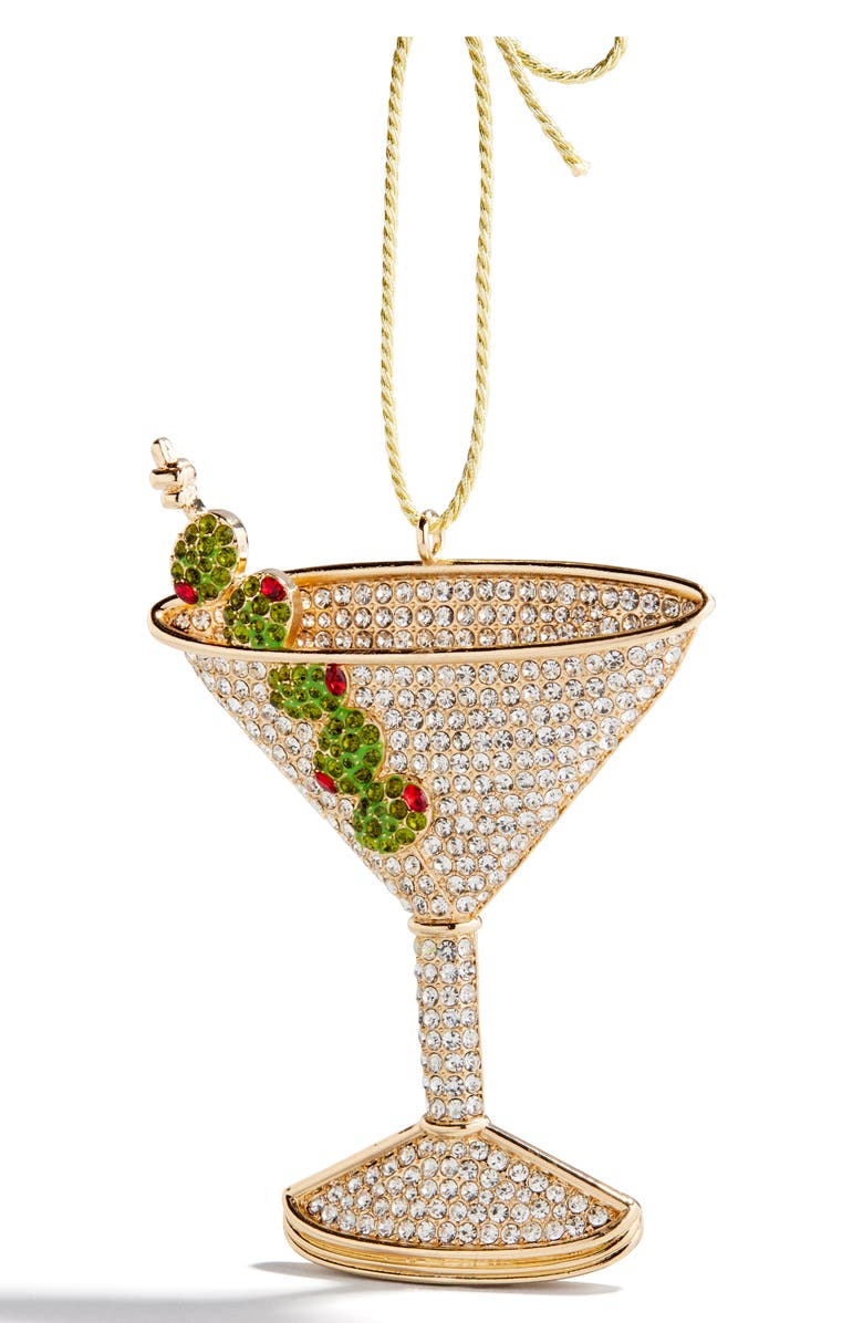 BaubleBar Pitted & Poured Ornament, Main, color, Clear