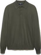 MANGO Merino Wool Polo Sweater