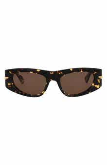 Bottega Veneta 51mm Rectangular Sunglasses