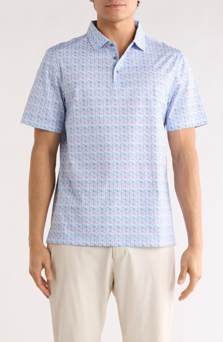 Bugatchi OoohCotton<sup>®</sup> Knit Polo, Main, color, Pink