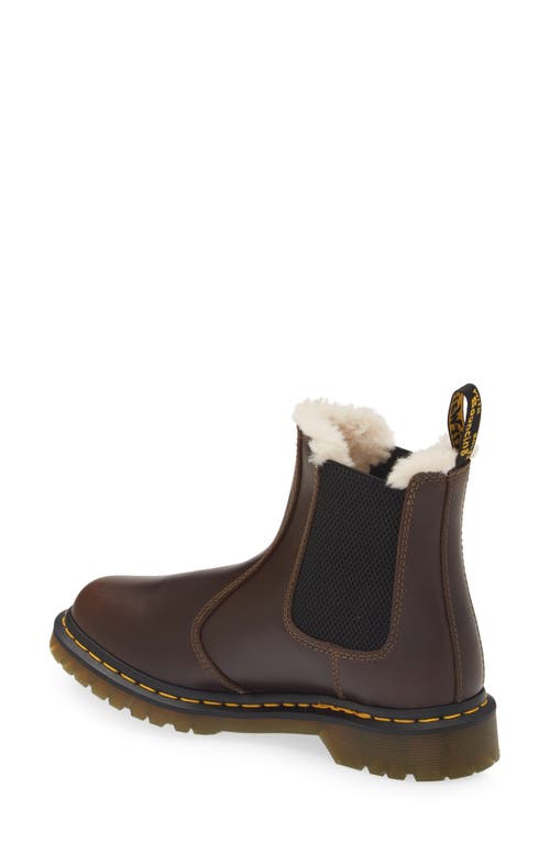 Dr. Martens' Dr. Martens 2976 Faux Shearling Chelsea Boot In Dark Khaki