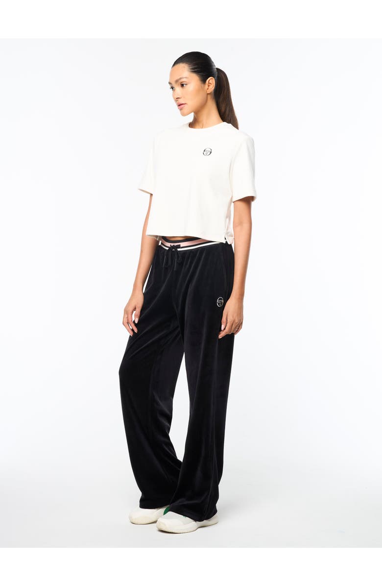 Sergio Tacchini Adele Velour T-Shirt, Alternate, color, Gardenia