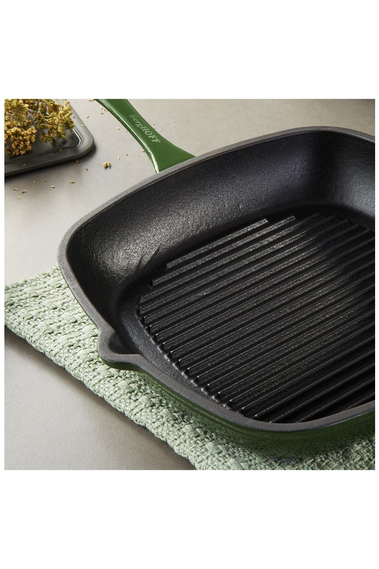 Neo Cast Iron 9-Piece Cookware Set, Alternate, color, GREEN