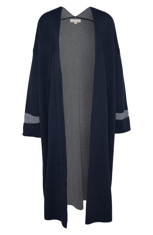 Barbour Coretta Double Face Cotton Cardigan In Blue