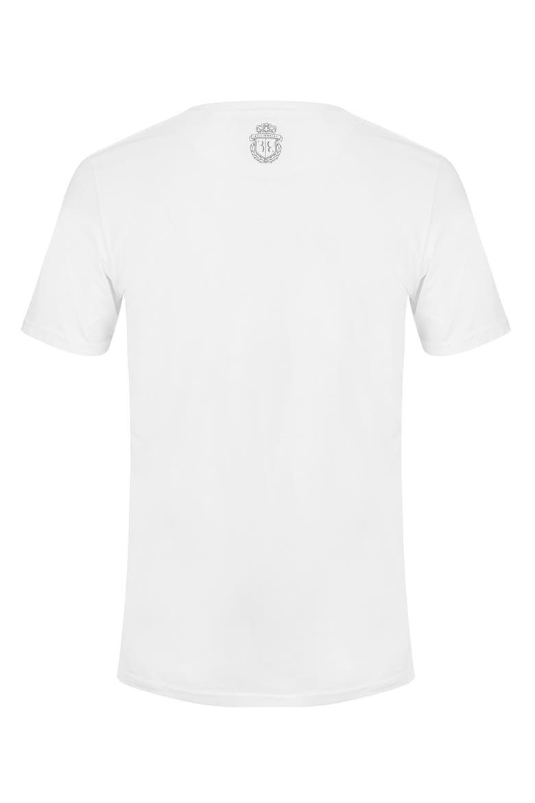 T-Shirt Round Neck Men, Alternate, color, white