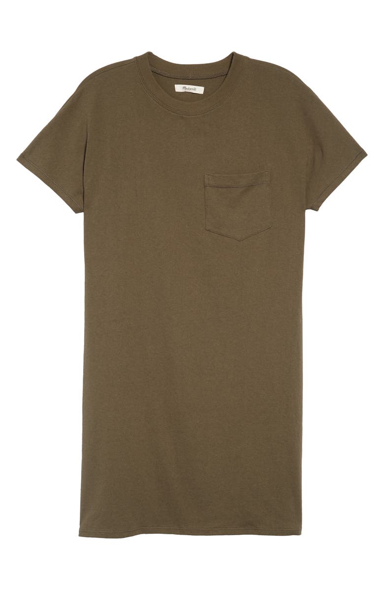 Madewell Tomboy Pocket T-Shirt Dress, Alternate, color, 