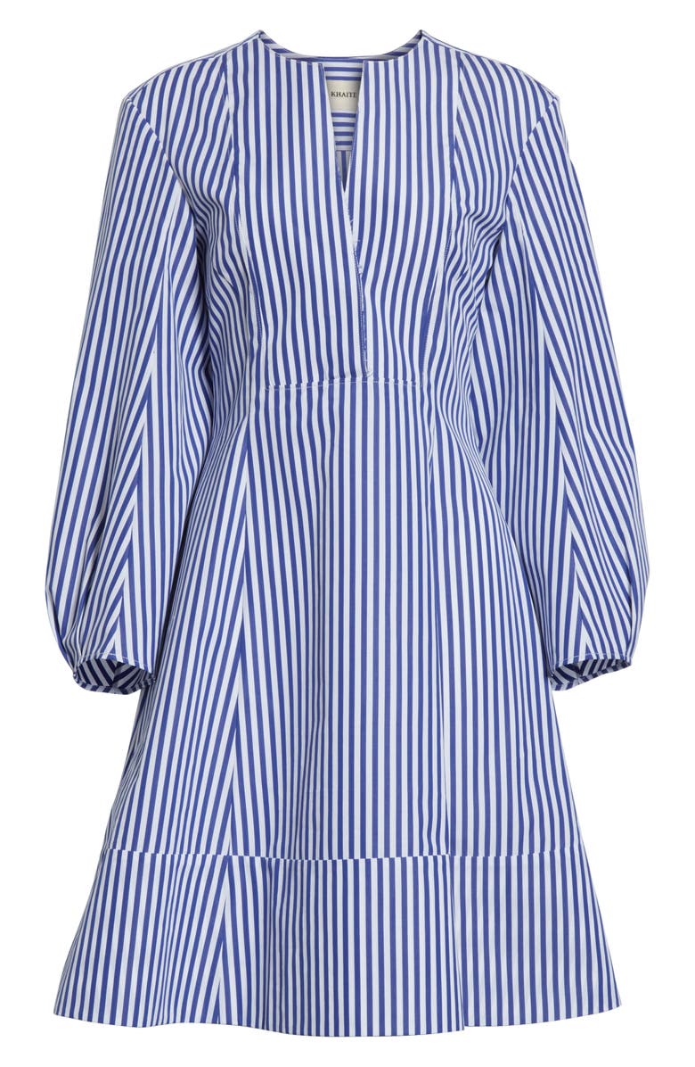 Khaite Vanessa Stripe Poplin Minidress, Alternate, color, 