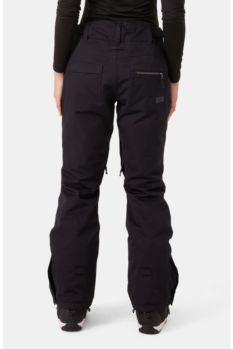 Nadia Insulated Waterproof Snow Pants, Alternate, color, BLACK